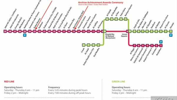 Метро в Дубае как пользоваться