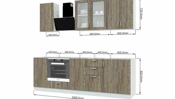 Глубина кухонных шкафов: какой должна быть и как правильно подобрать?